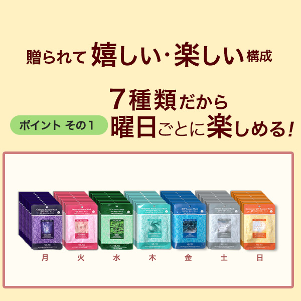 MJCARE オリジナル ギフトセット 7種70枚 【 ミニサイズ キャリーケース＆ミニブローチ付き 】 の画像